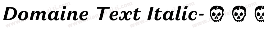 Domaine Text Italic字体转换
